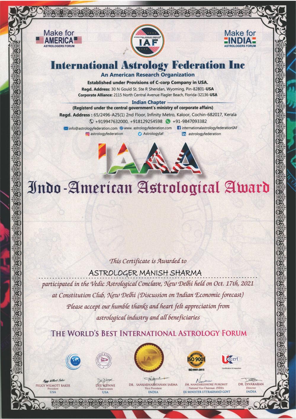 Astrologer Manish Sharma