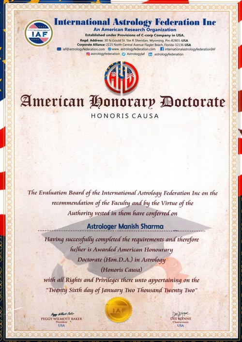 Astrologer Manish Sharma